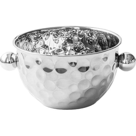 Seaux à glace martelés pour bouteilles de champagne et boissons festives, bacs à boissons en métal pour réceptions et célébrations, couleur authentique (1/4)