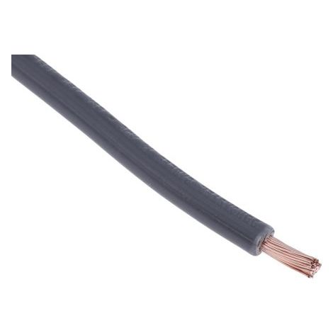 Hook Up Wire RS PRO, 2,5 mm², Gris, 14 AWG, 100m ( Prix pour Bobine de 100 Mètres )