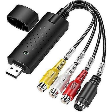 Carte d'acquisition vidéo YOY VHS vers numérique, adaptateur USB 2.0, compatible avec les normes NTSC, PAL et SECAM. (1/5)
