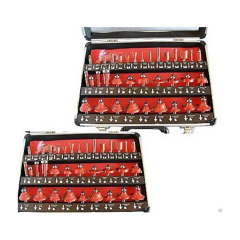 FRESE LEGNO GAMBO 8 MM X PANTOGRAFO CORNICI SET KIT 35 FRESA IN VALIGETTA