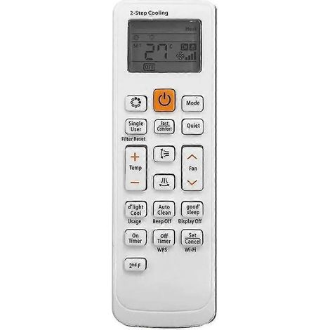 Télécommande de climatiseur compatible avec les modèles DB93-11489L, DB93-11115K et DB93-14195A. (1/5)
