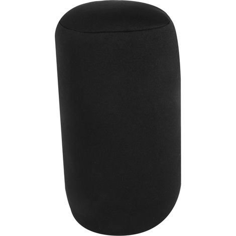 Traversins Cylindriques Oreillers Cervicaux Lot de 2 Noirs Rembourrés Soutien Confortable du Cou Dos en Polyester et Mousse (1/5)