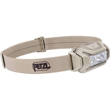 Petzl ARIA® 2 RGB Desert LED (monocolore) Lampada frontale a batteria, Batterie ricaricabili agli ioni di litio o alime