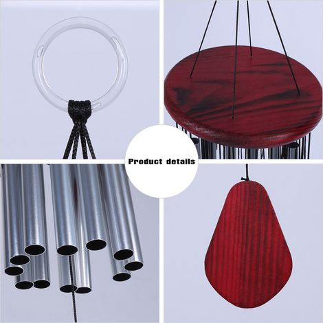 Windspiel mit 27 Metallröhren, Außendekoration für Garten, Terrasse und Patio, originelles Geschenk für Zuhause. (1/5)