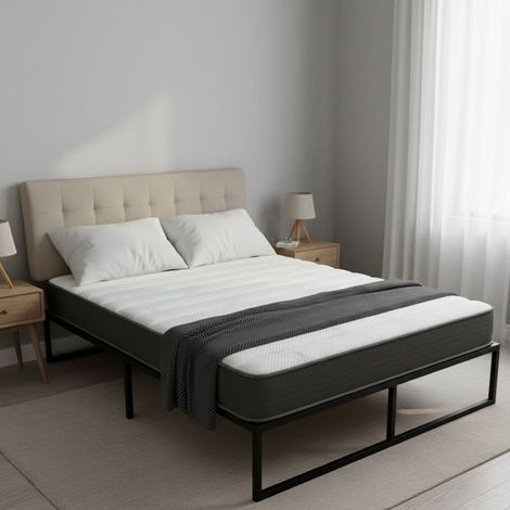 Colchón Individual Venosa, Grado de Firmeza Medio, Tamaño Compatible 90x200 cm, 200x90x22h cm Blanco (1/5)
