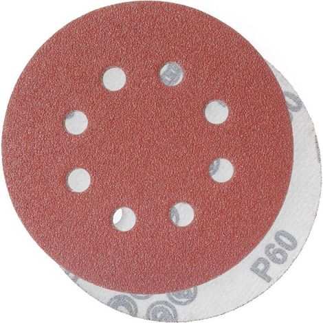 60 Sanding Discs, Abrasive Discs, 125mm Grit Size, Ideal for Sanding/Polishing/Rust Removal, HSDPS5M100, Pack of 100 (1/5)