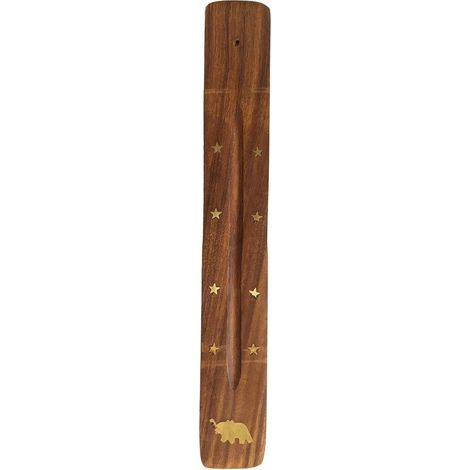 Porte bâton d'encens en bois motif Éléphant