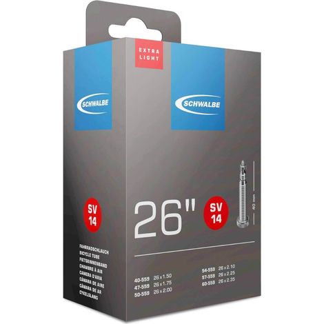 Schwalbe SV14 26" Extralight Schlauch 130g Presta 40mm (1/3)