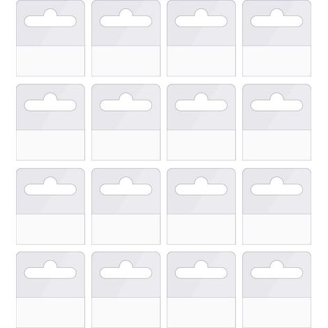 140 Pièces Onglets Suspendus AdhéSifs-5×4.5cm PVC,avec fente,dos autocollant,format pliable,adapté à une utilisation au bureau,à la maison ou en magasin (1/5)