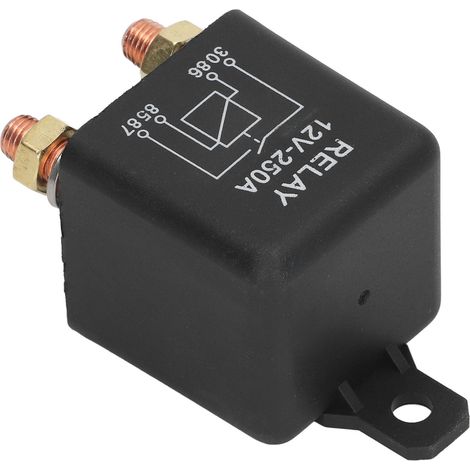 Relais de démarreur automobile 4 broches normalement ouvert, bobine en laiton et acier inoxydable, puissance de démarrage élevée, 250 A, 12 V (1/5)