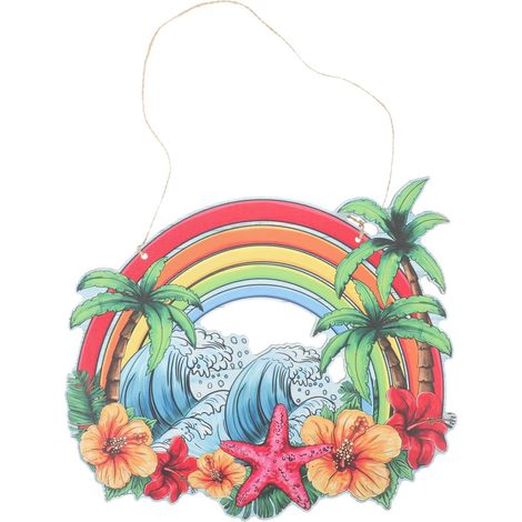 murale Healeved Summer Weatherproof motif plage aux couleurs (1/5)