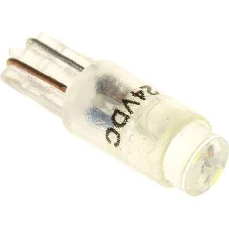 Voyant à LED Blanc, culot Wedge, 24V c.a. / V c.c. ( Prix pour 1 )