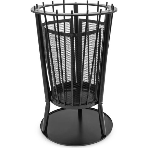 Feuerkorb mit Funkenschutz 61x40 cm - Feuerschale Feuerstelle Garten Party Feuer