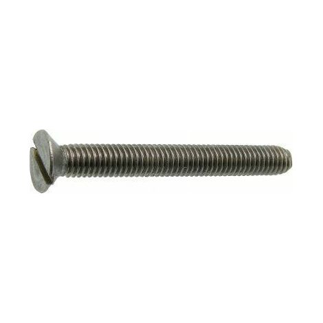 Vis à métaux tête fraisée fendue inox - Longueur: 120 - Qualite Inox: A4 - Diamètre: 3