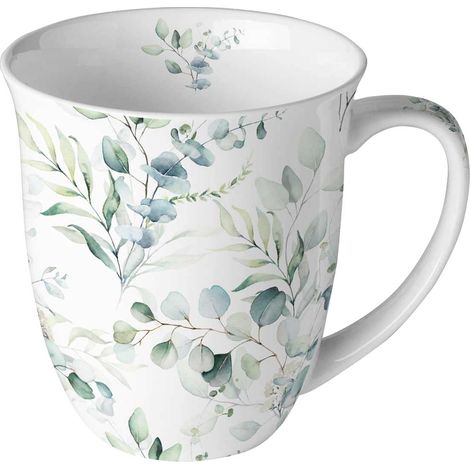 Tasse en Porcelaine Fine - Eucalyptus (1/3)