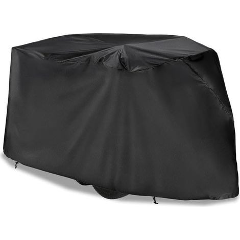 Housse de protection pour mélangeur de béton MMXR 3221 résistante aux intempéries en tissu Oxford avec poignées, noir, 172,7 x 77,9 x 90,9 cm (600D) (1/5)