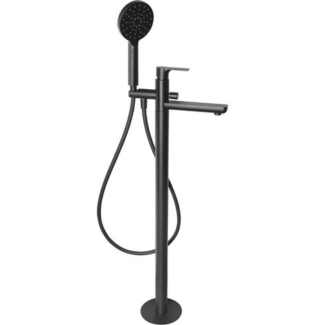 PAX Mitigeur de baignoire sur pied, noir mat (1/4)