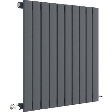 Nuie 600mm x 586mm Anthracite Sloane Single Panel Radiator - HLA55 (1/3)
