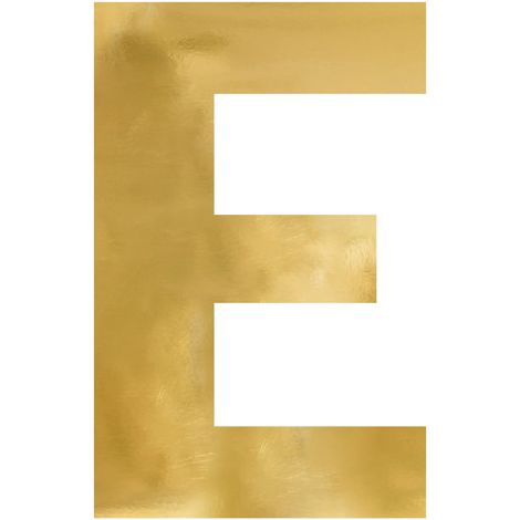 Spiegelbuchstabe „E“, gold, 40x60 cm (1/3)