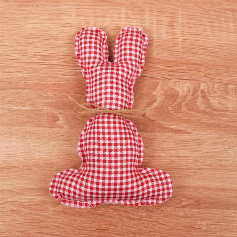 Lapin En Tissu - Décoration De Table Rustique Pour Pâques - 20 x 13 cm - Idéal Pour Plateau À Étages, Bureau Ou Intérieur - 1 Pièce (1/3)