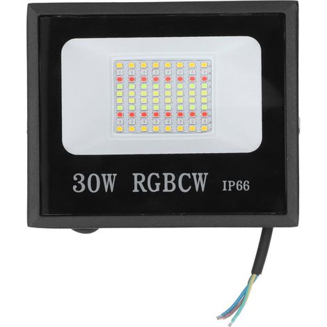 Projecteur LED RGB 30W, Application Smart, IP66 Étanche, Minuterie, Extérieur Jardin, 85-265V (1/5)