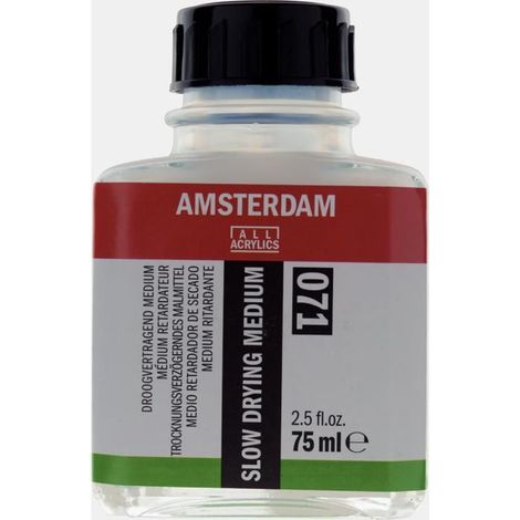 Médium - Séchage lent - Retardateur - Peinture acrylique - Amsterdam - Flacon 75ml