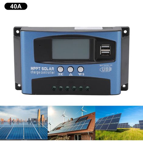 Contrôleur solaire MPPT avec application mobile et surveillance à distance 40 A (1/5)