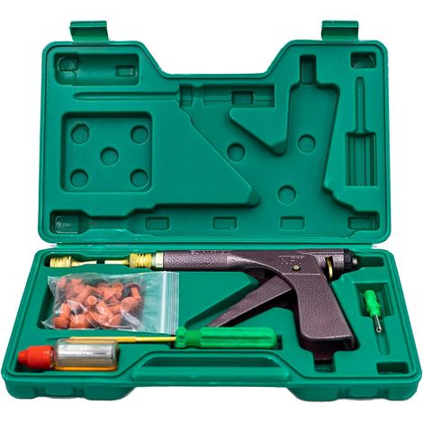 Herramientas para reparación de neumáticos de motocicleta, kit de reparación de neumáticos sin cámara con 32 tapones de goma para motocicletas, motos de cross, vehículos todo terreno y cortadoras de c