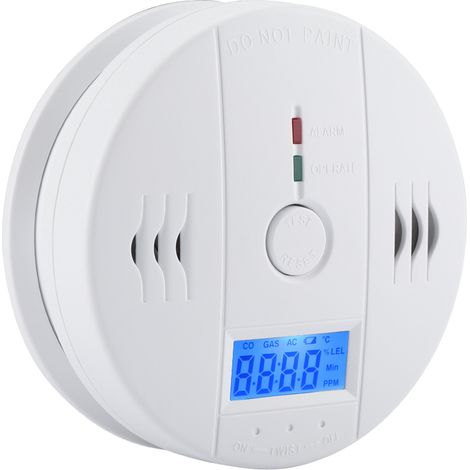 Digitales LCD-Kohlenmonoxidmelder für Zuhause, CO-Alarm, CO-Sensor (1/5)