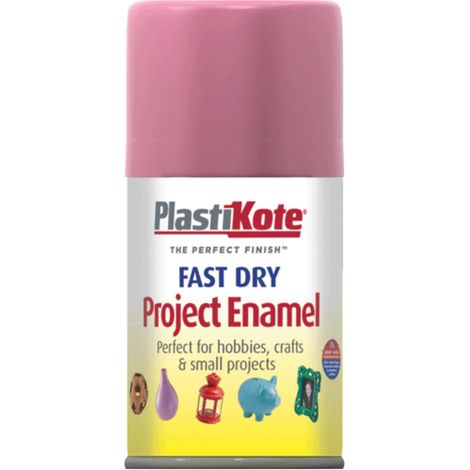 PlastiKote Fast Dry Enamel Aerosol Spray in Hot Pink, 100ml (Model PKT115S) (1/2)