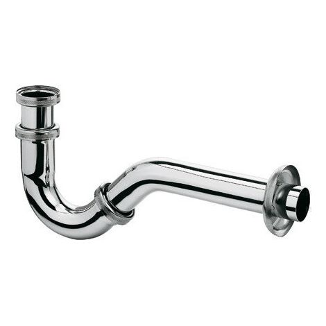 Siphon a tube pour bidet g 1/4 chromée