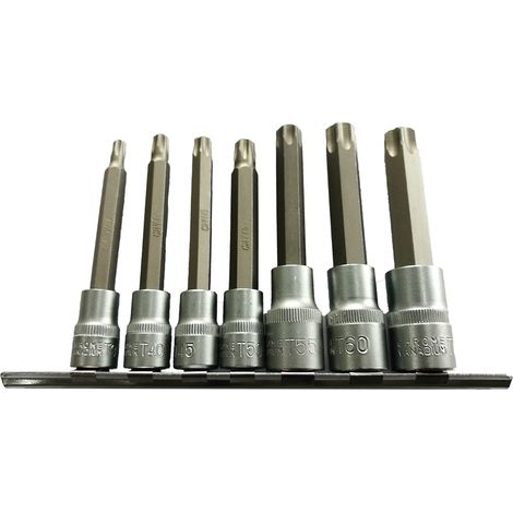 Ensemble de 7 embouts Torx 3/8 » et 1/2 » JBM53084