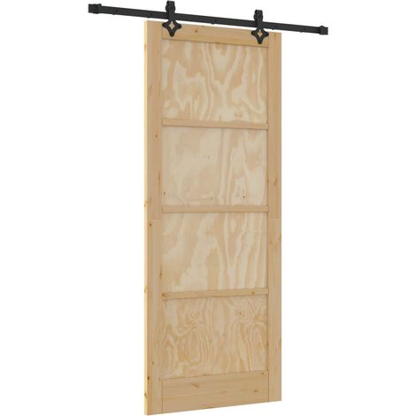 Maison Exclusive - Schiebetür ORKDAL Natur 86 x 211 cm Massives K