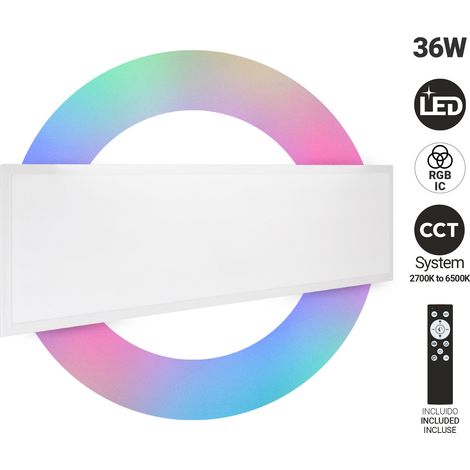 LED-Deckenleuchte Backlight - 120x30cm - 36W - CCT + RGB IC -