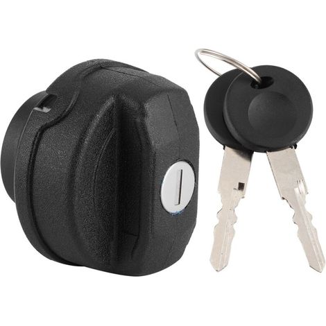 Tappo serbatoio carburante in ABS nero con serratura e 2 chiavi - Compatibile con VW Beetle, Polo, Caddy (1/4)