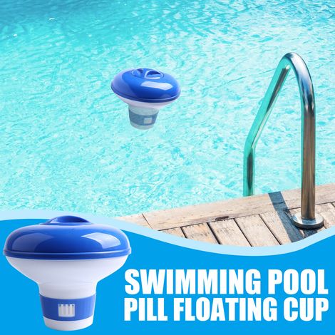 Schwimmender Pool-Dosierer mit automatischem Schwimmer, langsamer und gleichmäßiger Freisetzung, komfortable Bedienung – 5-Zoll-Automatik-Dosierer -- DE (1/5)