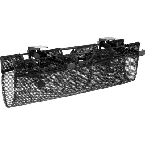 Gestion des câbles sous Table HZ40L, Support de multiprise pour Bureau, Porte-multiprises pour Tables, système de Gestion des câbles sur Le Lieu de Travail, Organiseur de multiprises (1/5)