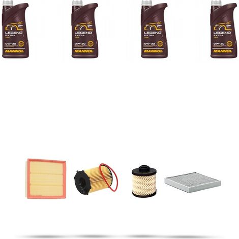 Kit tagliando 4 FILTRI e 4L OLIO compatibile con Peugeot 508 1.6 BlueHDI 88kw Dal 2014 (1/5)