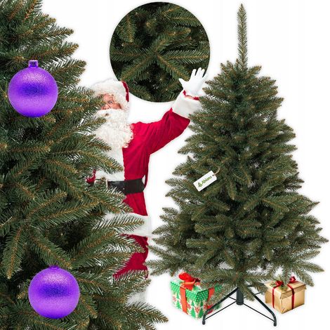 ALBERO DI NATALE ARTIFICIALE SEMBRA VERO ABETE CAUCASICO 150 CM DENSO COME UN VERO BELLISSIMO (1/5)