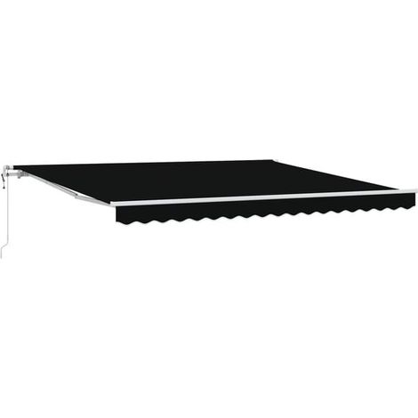 Store banne électrique rétractable, noir, 400 x 300 cm (1/5)