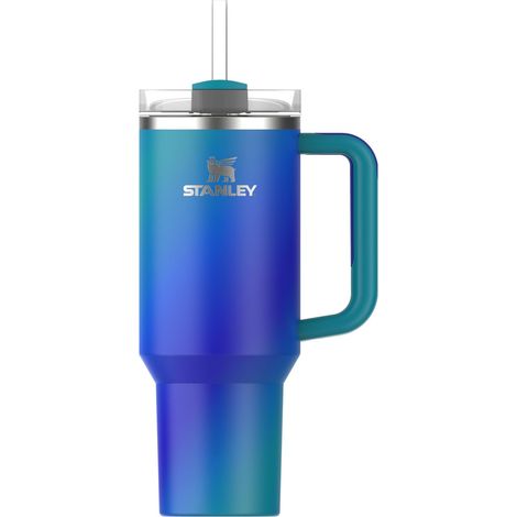 STANLEY 1913 Quencher H2.0 Flowstate Borraccia Con Cannuccia 1.2L - Freddo Per 11 Ore - Con Ghiaccio Per 48 Ore - Senza BPA - Tazza Termica Con Manico - Sea Glass Aura (1/5)
