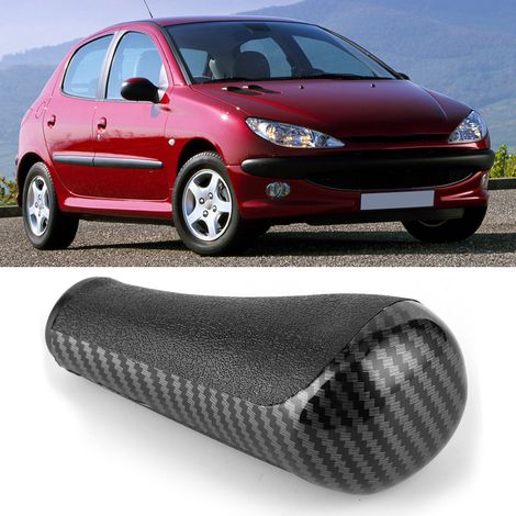 Pommeau de levier de vitesse en fibre de carbone pour Peugeot 206, 207, 208, 307, 308 et 408 (1/5)