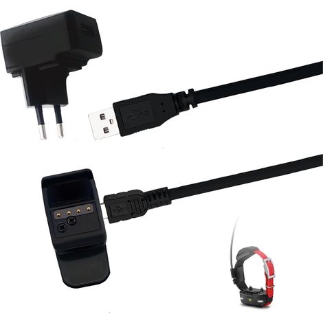 Charger Clip Sync Adapter for Dog Training Collar T5 Mini, TT15 Mini, Replacement USB Charging Cable Clip, USB Plug