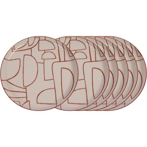 Amadeus - Assiette plate Ambre 26 cm (lot de 6) (1/3)