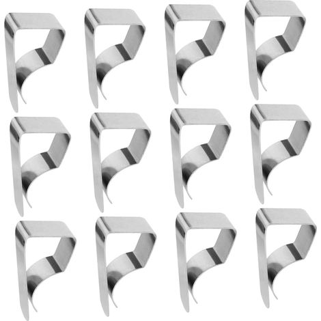 16 pinces mini inox antirouille – maintien sûr – intérieur/extérieur – support nappe – protection table – petite taille (1/5)