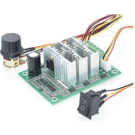 Contrôleur de vitesse de moteur CC 5-36 V, variateur PWM, module de commande de régulateur de courant et de tension 15 A kns (1/5)
