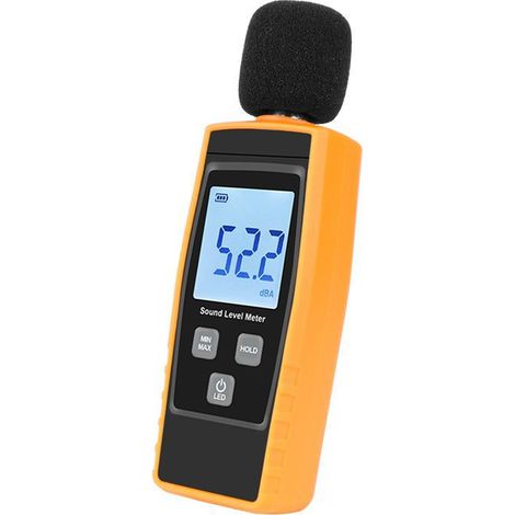 Misuratore di decibel - Misuratore di livello sonoro portatile Misuratore di livello sonoro digitale - Gamma 30-130 dB(A) misuratore di decibel, livello di rumore, tester di monitoraggio dei decibel -