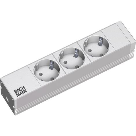 BACHMANN 10" 1HE 3xCEE7/3 alimentazione 2,0m CEE7/7 lunghezza 208mm, 333.417