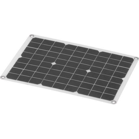 Duokon Panneau de chargeur solaire Panneau Solaire USB 20W 18V Chargeur de Batterie Solaire Portable pour Voiture Bateau Yacht (1/4)