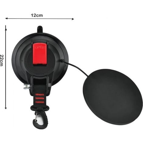 Ancrage Ventouse Camping Lot de 2 Crochets Fixation Auvent, Bâche, Tente de Camping (1/5)